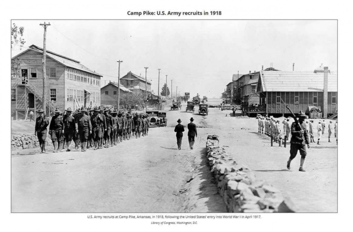 le débarquement des Américains à Saint-Nazaire en 1917
