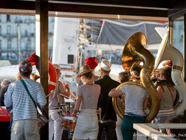 Arrivée des trimarans à Nantes