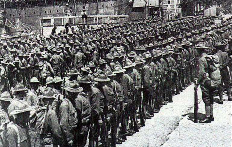 En images : le débarquement des Américains à Saint-Nazaire en 1917