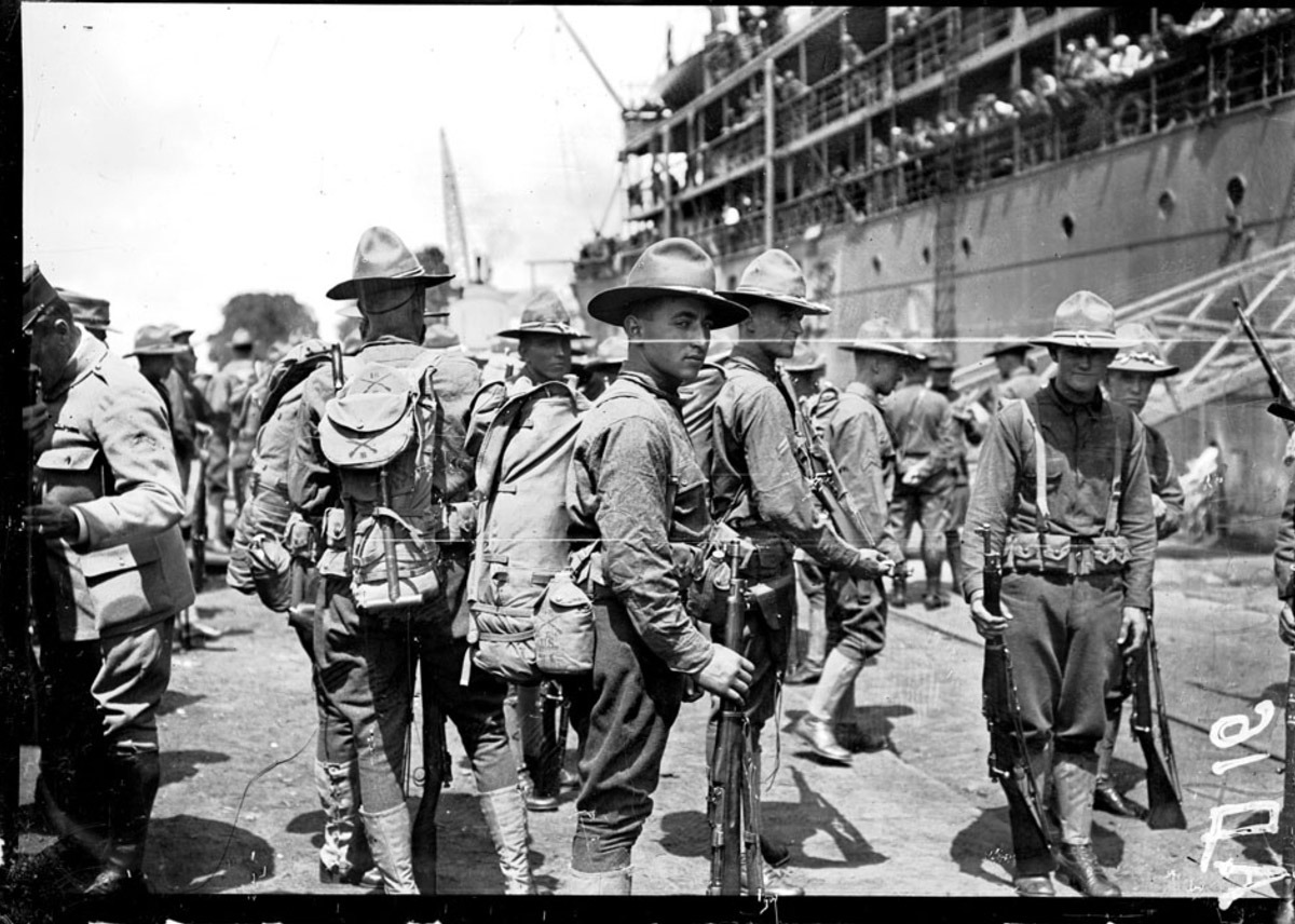 le débarquement des Américains à Saint-Nazaire en 1917
