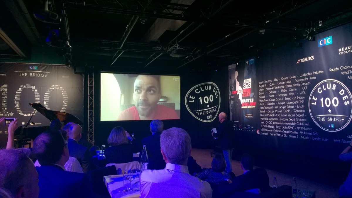 Visioconférence avec Tony Parker